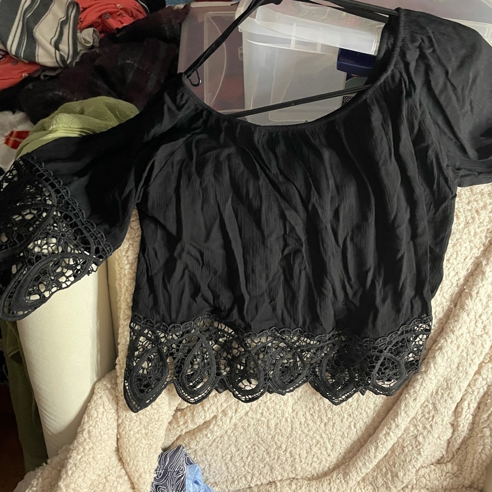 Black blouse, size xl